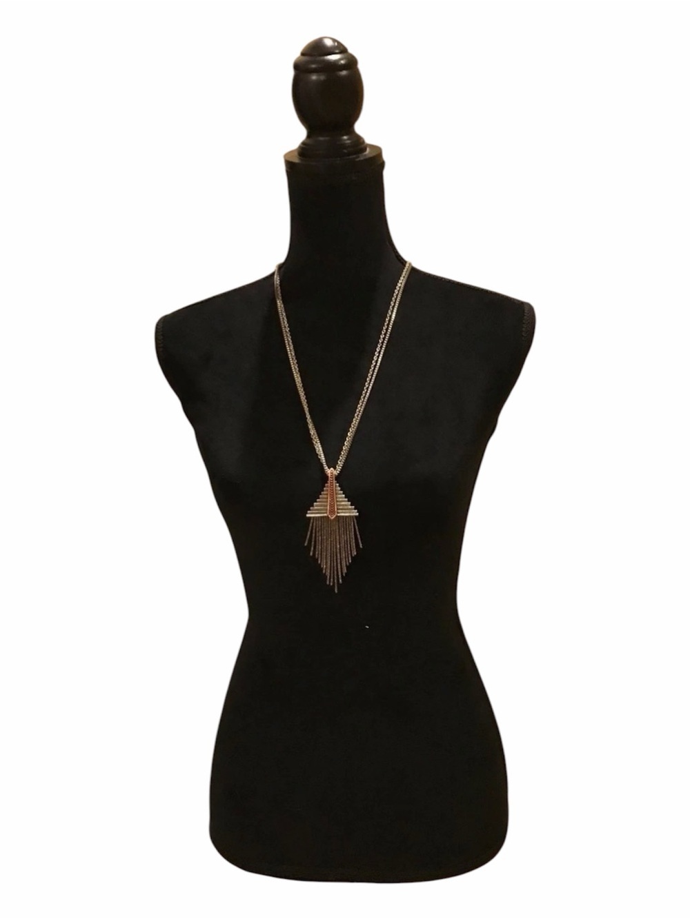 Aztec Cascade Pyramid Silver/Copper
Double Chain Necklace - Picture 2 of 4